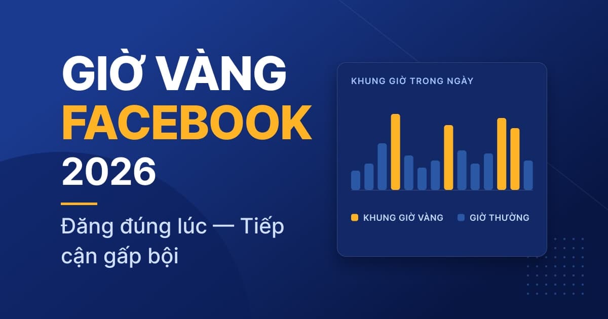 Tối ưu giờ vàng Facebook 2026 — Chiến thuật điều phối thời gian đăng bài